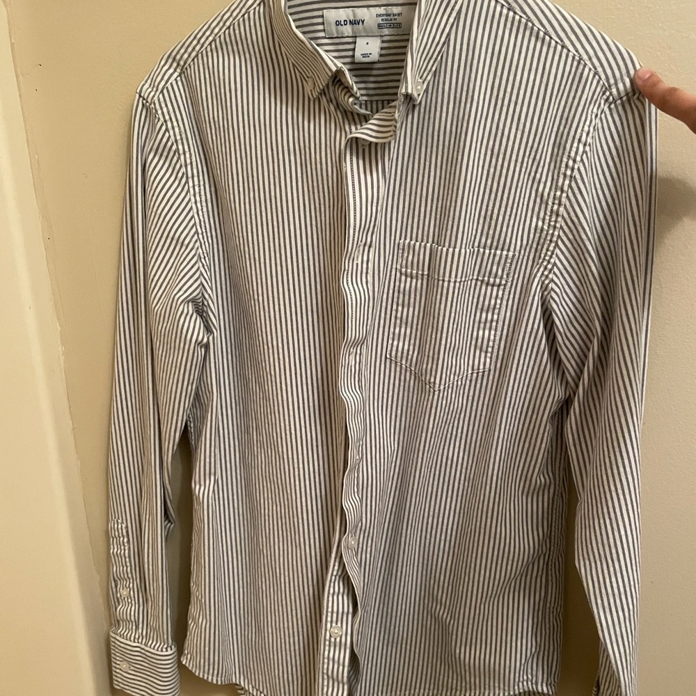 Striped old navy dress shirt